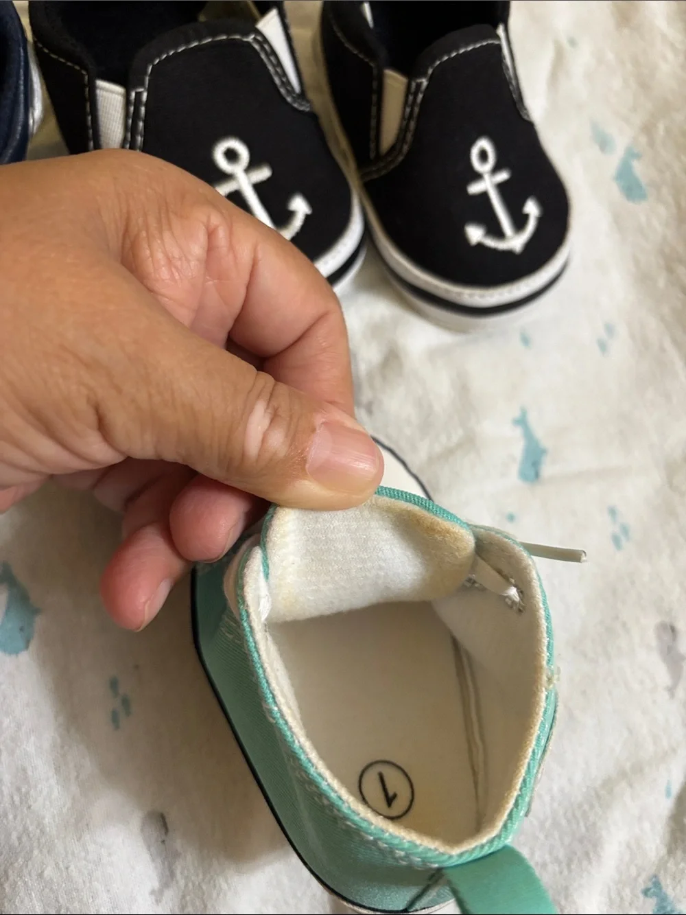 Assorted Kids Canvas Sneakers and Slip-Ons in Teal, Navy, Gray, and Black